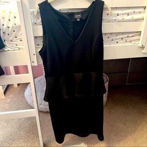 Nicole Miller black peplum dress